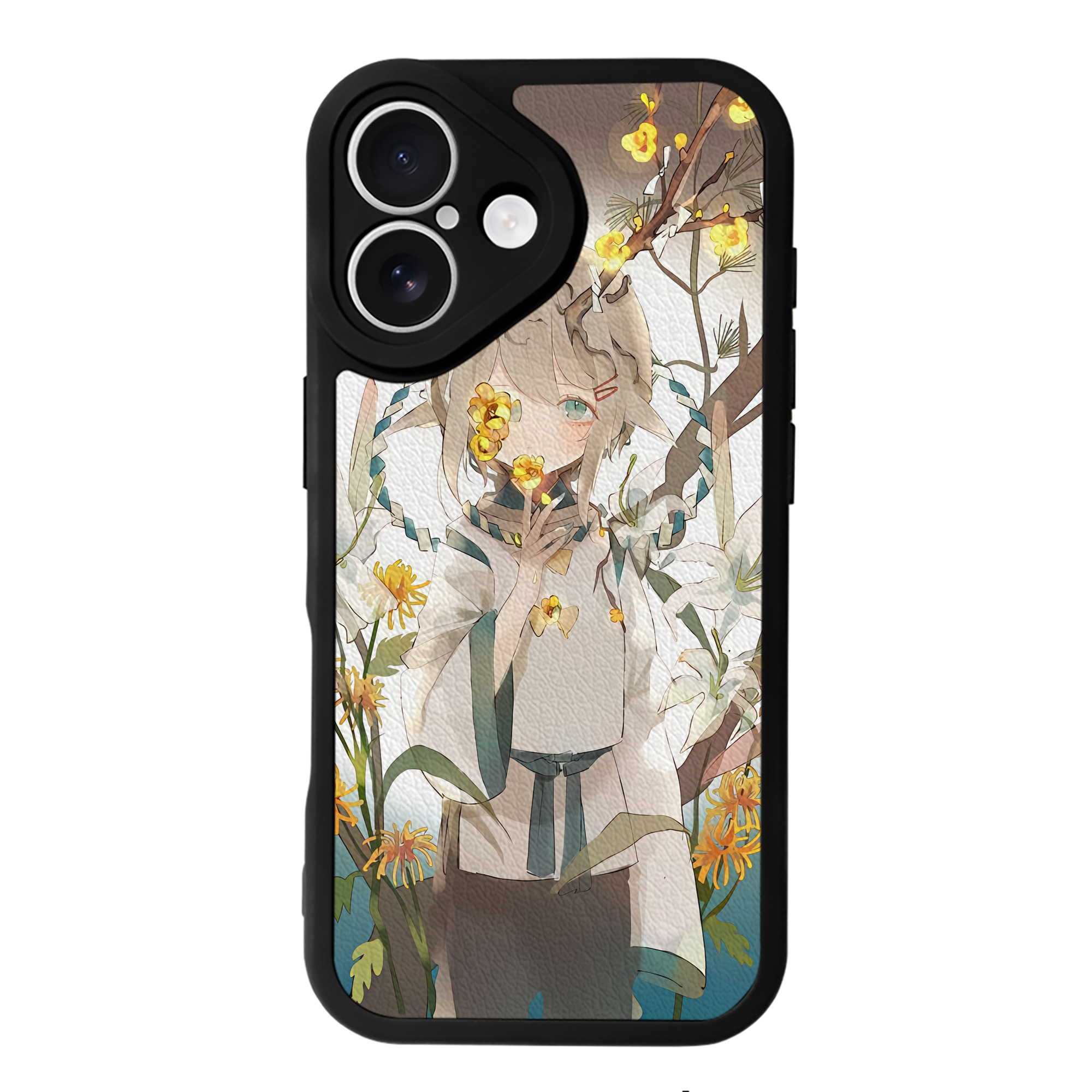 （画像用） 刀剣乱舞 Touken Ranbu 【iPhone 16シリーズ対応】シリコンスマホケース（レザー調） 材質：シリコン
